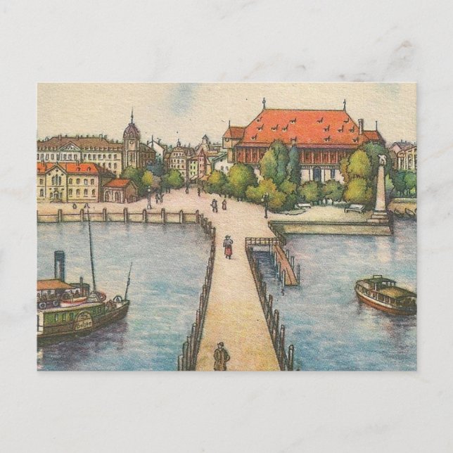 Postkarte - Bodensee, Konstanz (Vorderseite)