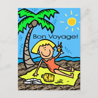 Postkarte: Bön Voyage Postkarte