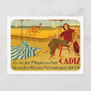 Postkarte Cadiz Vintage Andalusien von RetroCharms
