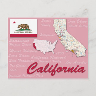 Postkarte "California"
