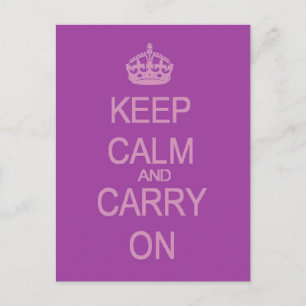 Postkarte "Calm behalten"