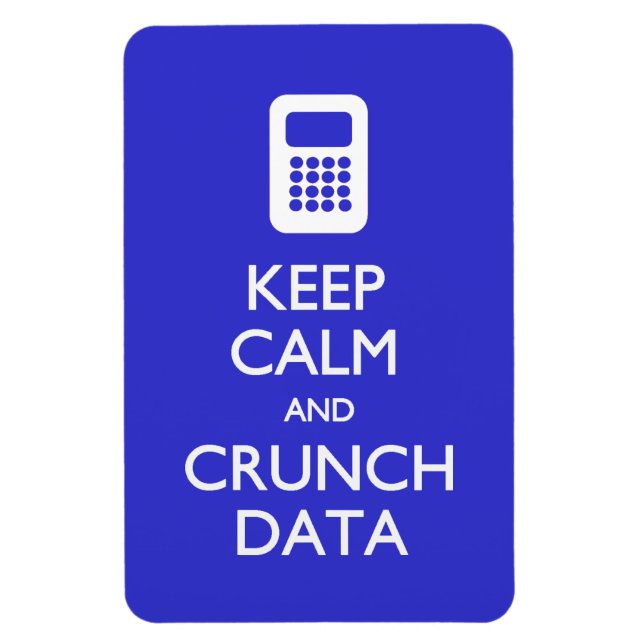 Postkarte Calm Crunch-Daten behalten Magnet (Vertikal)