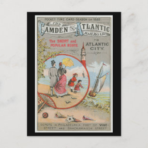 Postkarte Camden und Atlantische Eisenbahn