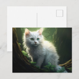 Postkarte Chat Foret 6