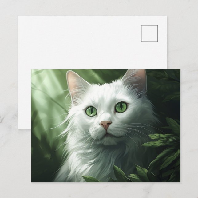 Postkarte Chat Foret 9 (Vorne/Hinten)
