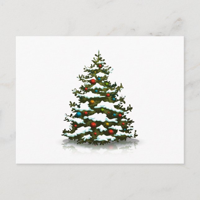 POSTKARTE: CHRISTMAS TREM FEIERTAGSPOSTKARTE (Vorderseite)