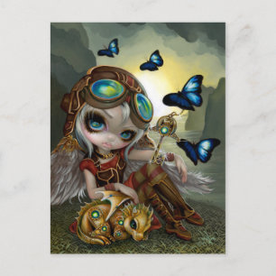 Postkarte "Clockwork Dragonling"