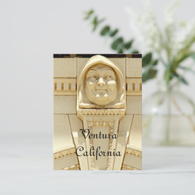 Postkarte - Courthouse Lächeln Mönch (Stehend Vorderseite)