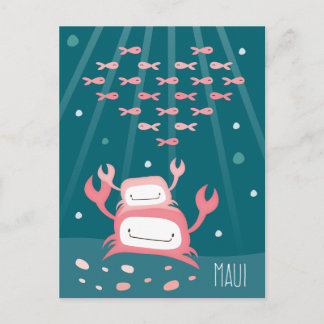 Postkarte "Crab Maui"