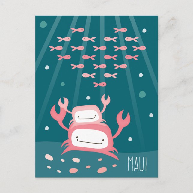 Postkarte "Crab Maui" (Vorderseite)