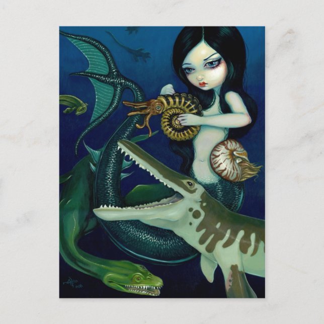 Postkarte "Cretaceous Mermaid" (Vorderseite)
