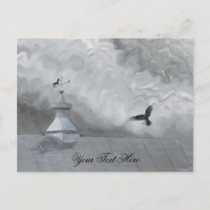 Postkarte Crow & Weather Vane