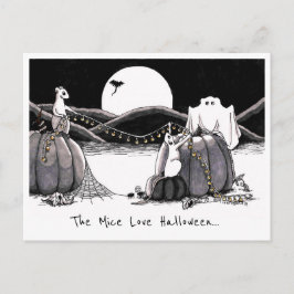 Postkarte: Das Mäuse-Liebe Halloween Postkarte