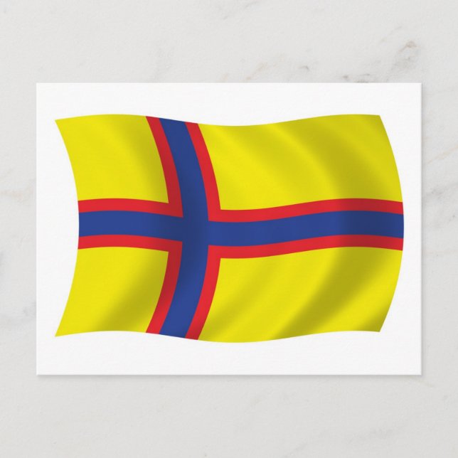 Postkarte der finnischen Flagge (Vorderseite)