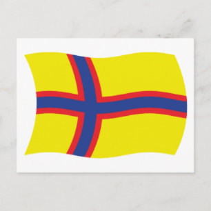 Postkarte der finnischen Flagge