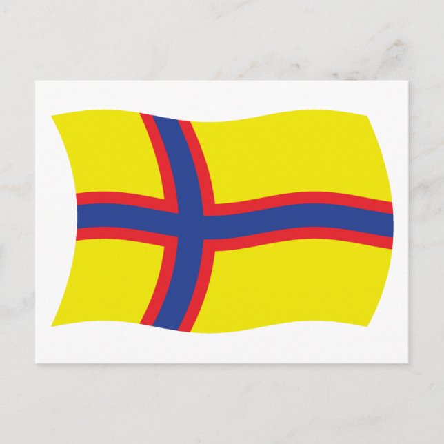 Postkarte der finnischen Flagge (Vorderseite)
