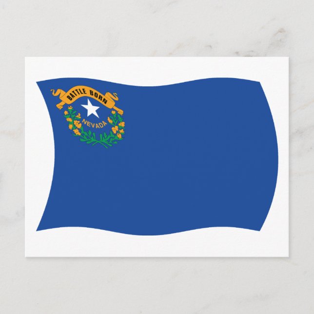 Postkarte der Flagge Nevadas (Vorderseite)