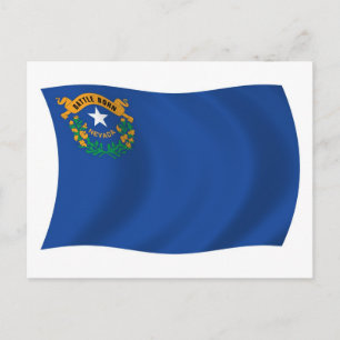 Postkarte der Flagge Nevadas