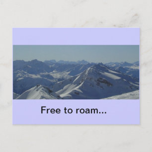 Postkarte der französischen Alpen