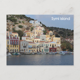 Postkarte der griechischen Insel Symi