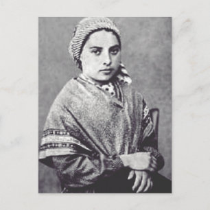 Postkarte der heiligen Bernadette Soubirous