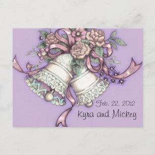 Postkarte der Hochzeitsglocken Save the Date