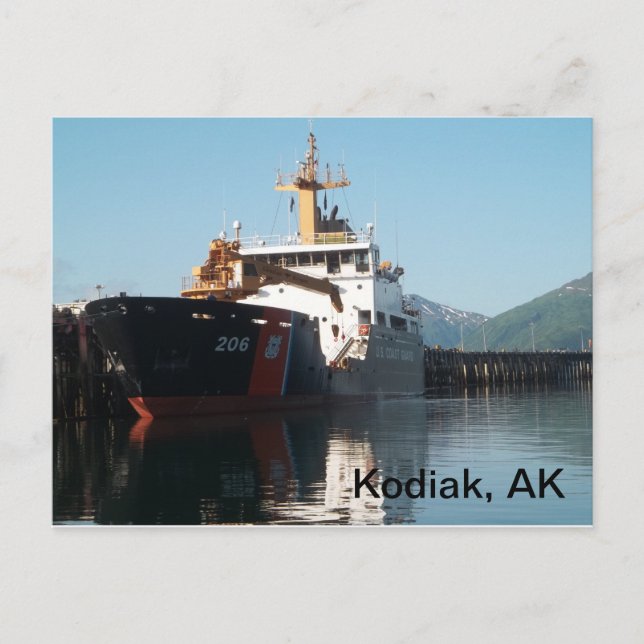 Postkarte der Küstenwache (Vorderseite)