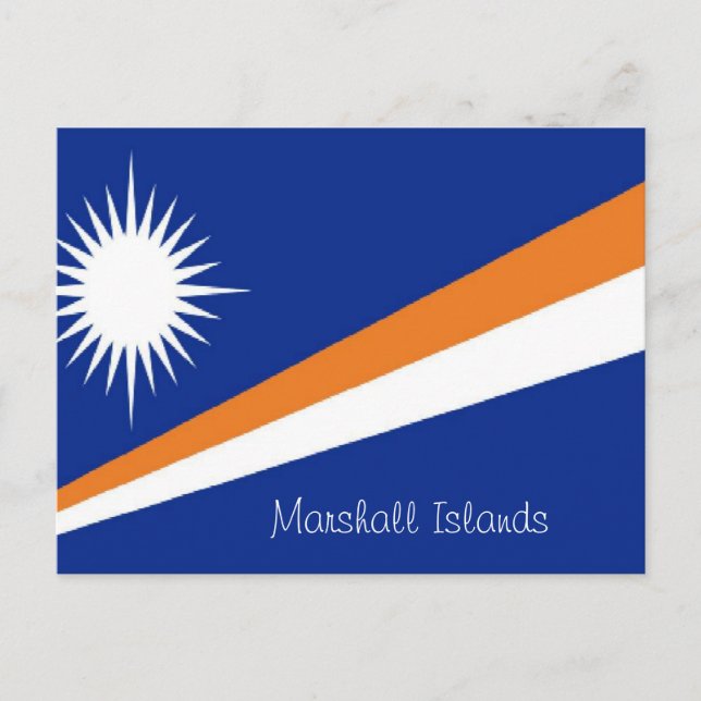 Postkarte der Marshallinseln (Vorderseite)