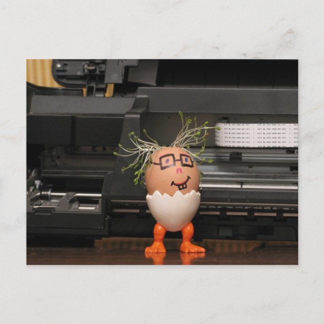 Postkarte der Master-Eggmen-Serie (Vorderseite)