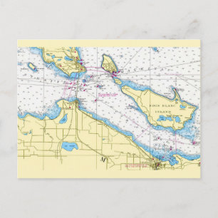 Postkarte der Meerenge von Mackinac