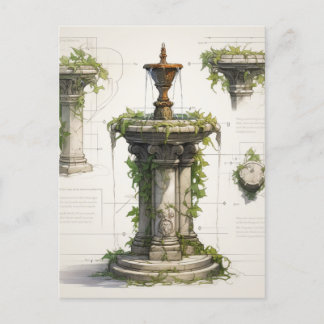 Postkarte der neoklassischen Architektur