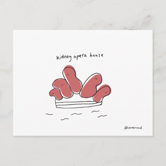 Postkarte der Nierenzoper (Vorderseite)