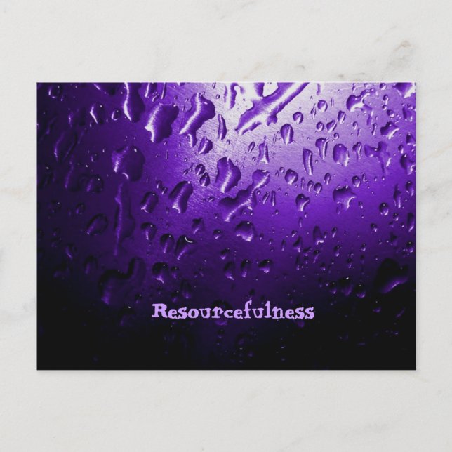 Postkarte der Ressourcen (Vorderseite)