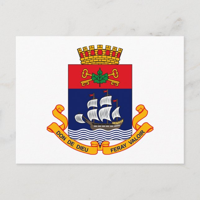 Postkarte der Stadt Quebec (Vorderseite)