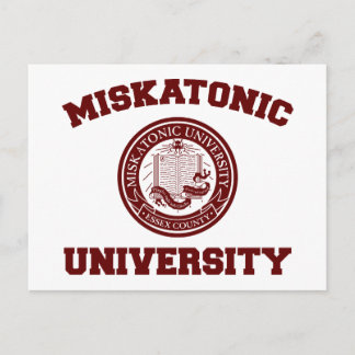 Postkarte der Universität Miskatonic