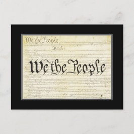 Postkarte der US-Verfassung