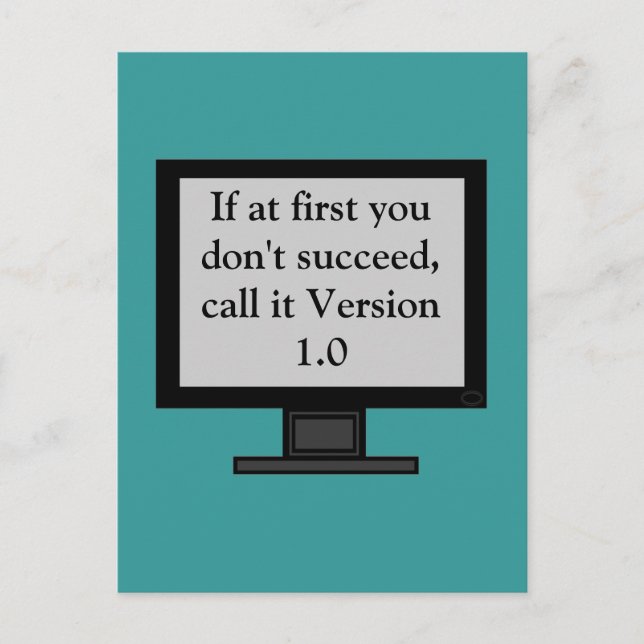 Postkarte der Versions-1,0 (Vorderseite)