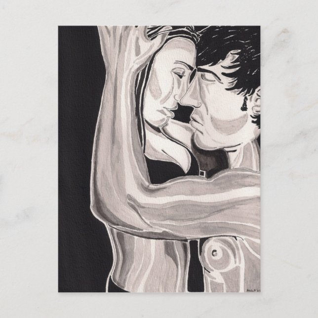 Postkarte der Versuchung (Vorderseite)