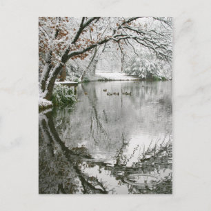 Postkarte der Winterlandschaft