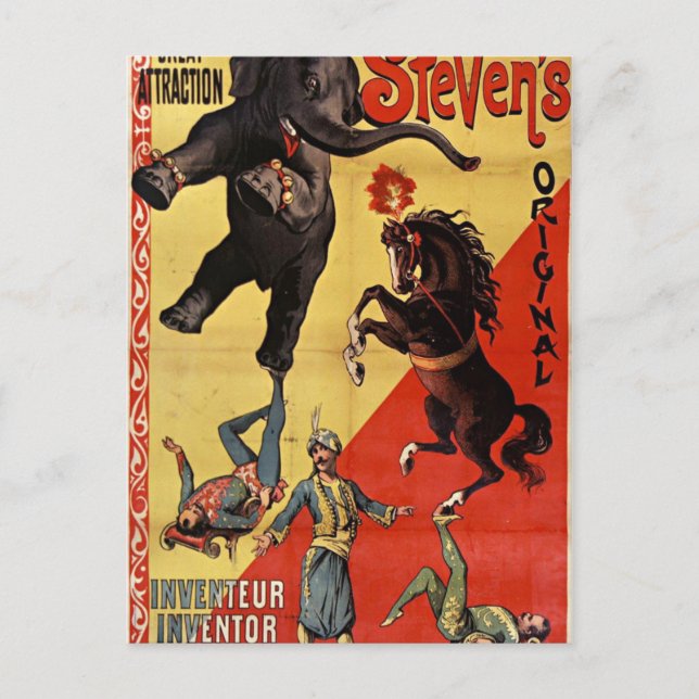 Postkarte des antiken Zirkus (Vorderseite)