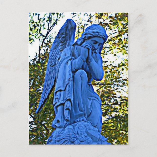 Postkarte des Blauen Engels (Vorderseite)
