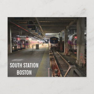 Postkarte des Boston South Station