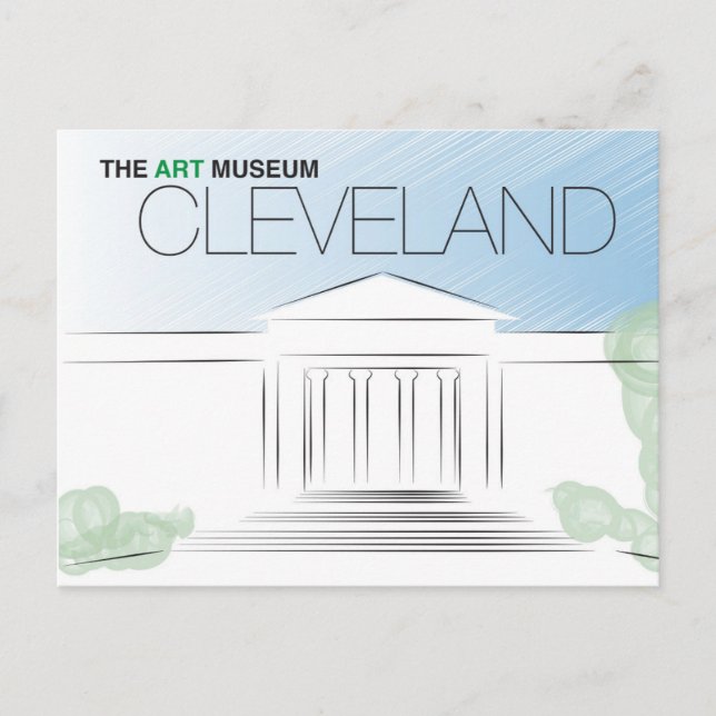 Postkarte des Cleveland Art Museum (Vorderseite)