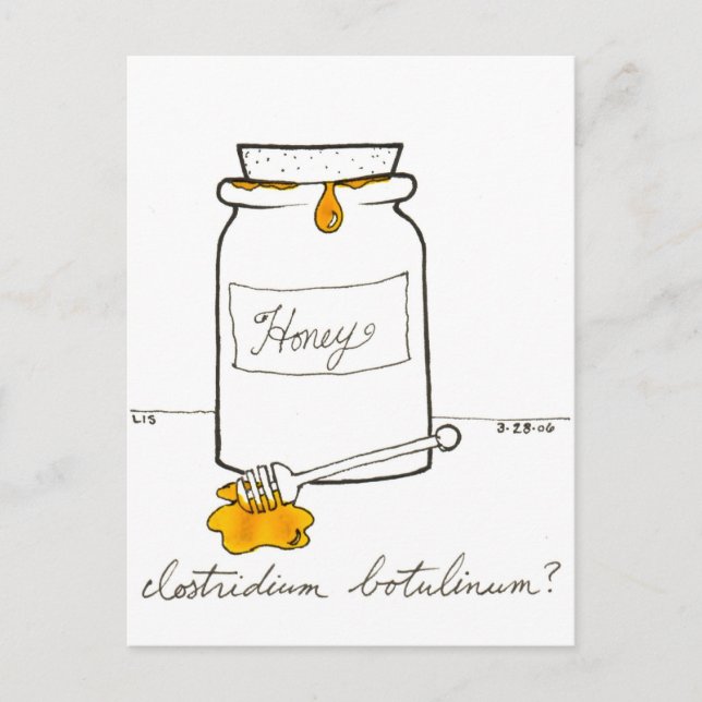 Postkarte des Clostridium Botulinum (Vorderseite)