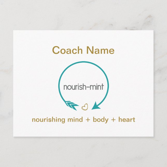 Postkarte des Coach (Vorderseite)