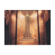 Postkarte des Empire State Gebäude