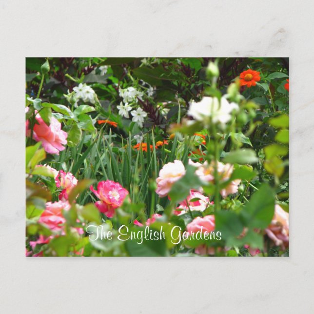 Postkarte des Englischen Gartens (Vorderseite)