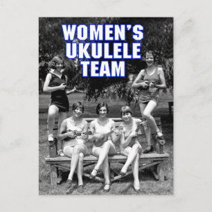Postkarte des Frau-Uke-Teams