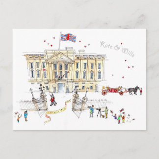 Postkarte des Gedenkens an Kate & Wills