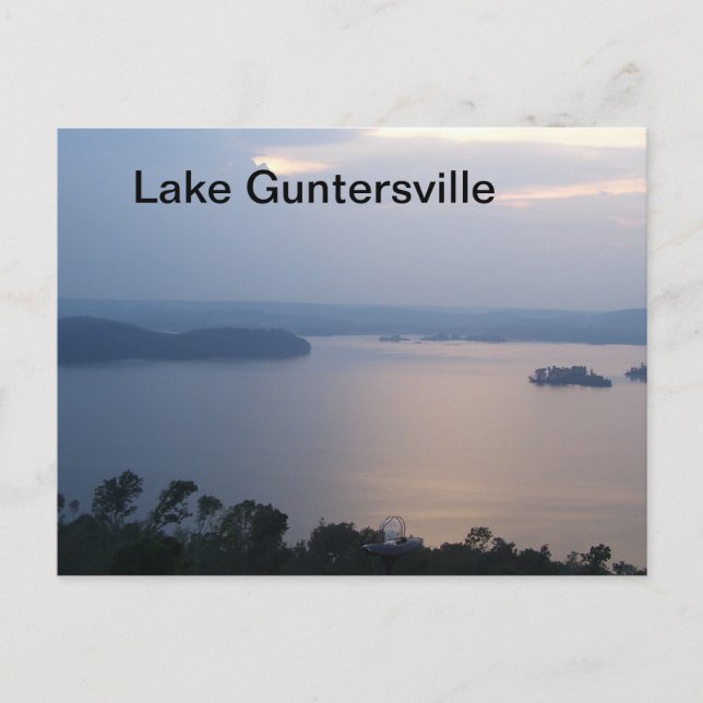 Postkarte des Guntersville-Sees (Vorderseite)